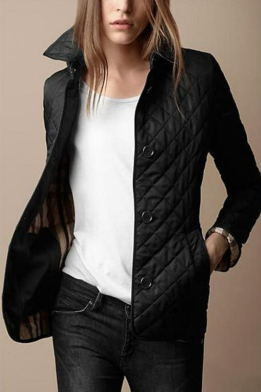 Sienna | Stylish Button-Down Puffer Jacket for Effortless Winter Outfits