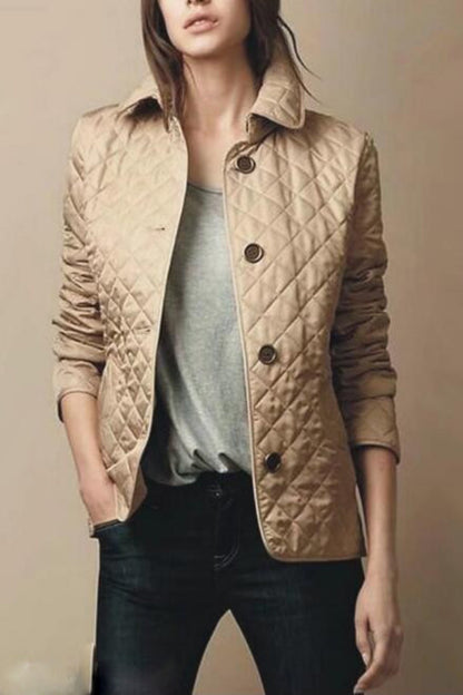 Sienna | Stylish Button-Down Puffer Jacket for Effortless Winter Outfits