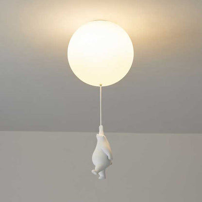 SkyLoom - Whimsical Bear & Balloon Hanging Light for Kids