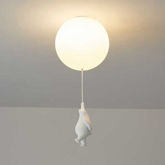 SkyLoom - Whimsical Bear & Balloon Hanging Light for Kids