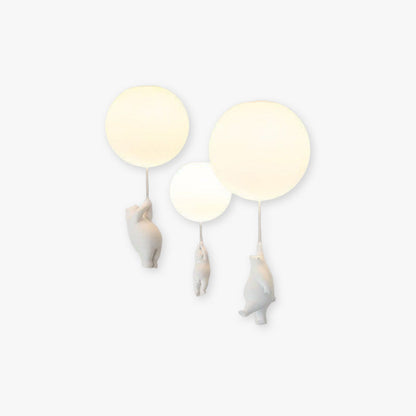 SkyLoom - Whimsical Bear & Balloon Hanging Light for Kids