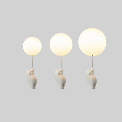 SkyLoom - Whimsical Bear & Balloon Hanging Light for Kids
