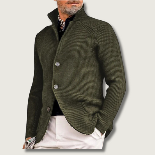 UrbanShield Knit – Stylish Men’s Weatherproof Jacket with Classic Fit