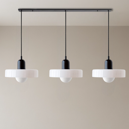 SoftGlow | 3-head Bauhaus Colored Glass Pendant Lamp for Modern Interior