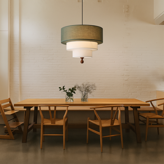 SoftGlow | Handmade Cotton and Silk Hanging Light