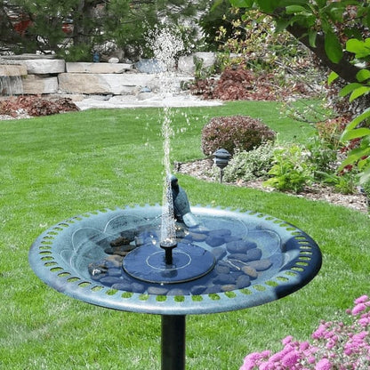 EcoFlow Bird Fountain – An eco-friendly solar bird bath fountain that creates a serene atmosphere with gentle water sounds.