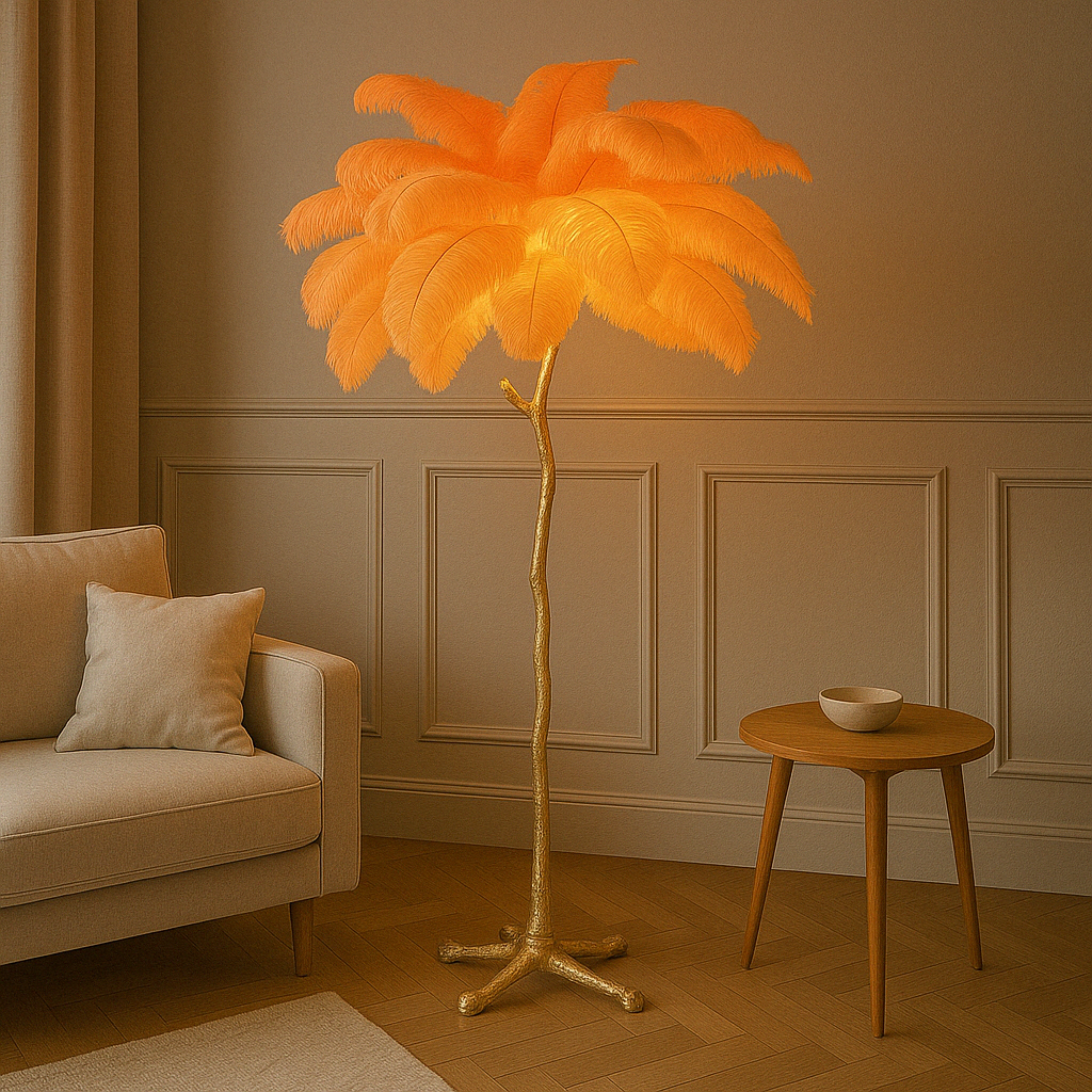 Solenith | Stylish Feather-Inspired Floor Lamp