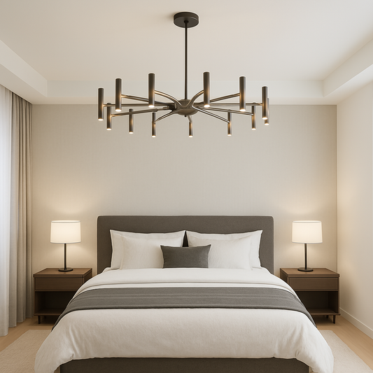 Solithra | Modern 12-Light Contemporary Minimalist Chandelier