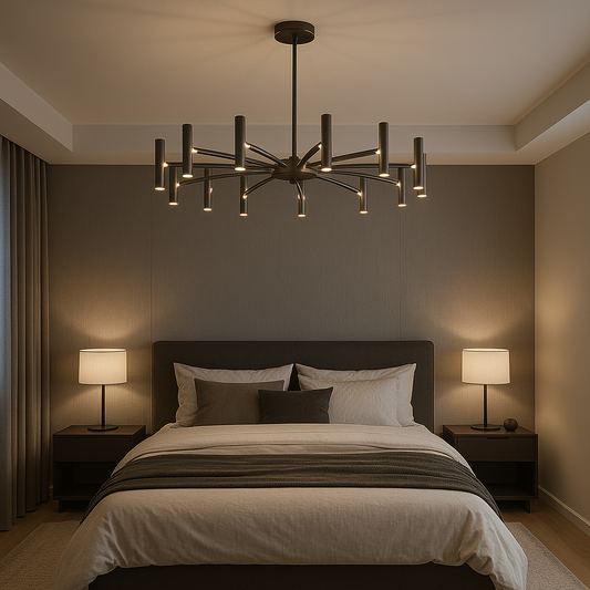 Solithra | Modern 12-Light Contemporary Minimalist Chandelier