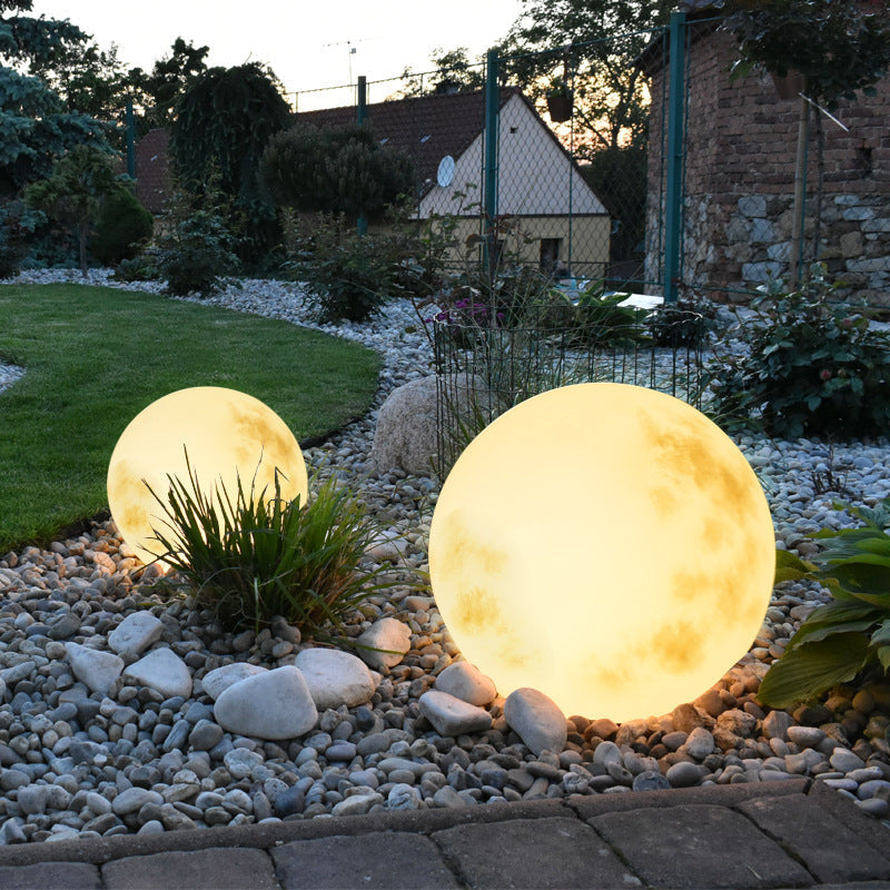 Solvyn | Spherical Solar Outdoor Moon Lamp for Stylish Gardens