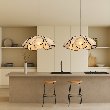 Solyra | Artistic Wooden Pendant Lamp for Minimalist Interiors