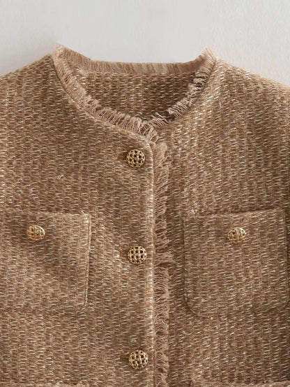 Lena | Elegant Cropped Jacket for Women - Timeless Autumn Fashion