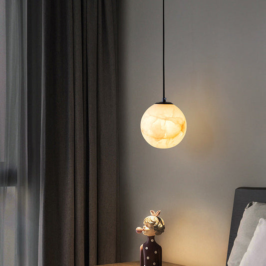 SphereLume | Sophisticated Marble Hanging Lamp