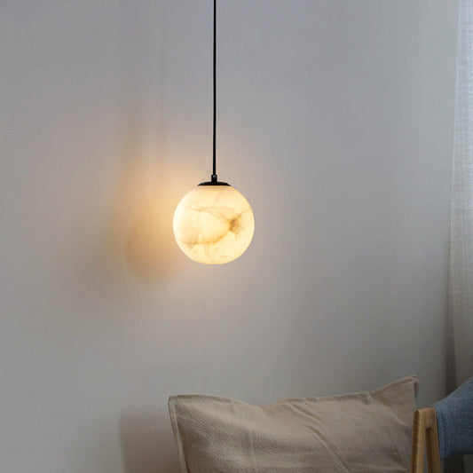 SphereLume | Sophisticated Marble Hanging Lamp