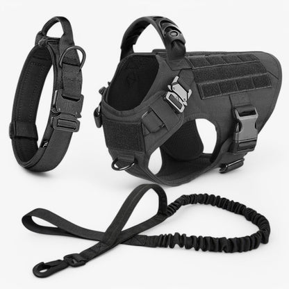 Heavy-Duty Tactical Dog Harness – Adjustable Fit with Handle and Reflective Features for Training