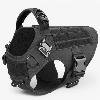 Heavy-Duty Tactical Dog Harness – Adjustable Fit with Handle and Reflective Features for Training