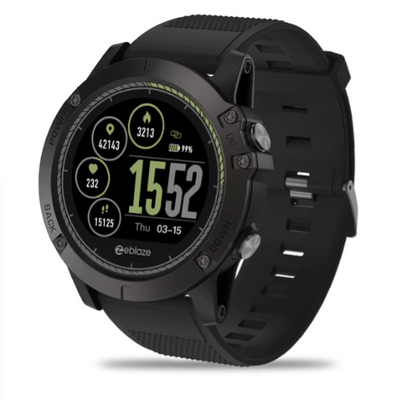 High-Performance Tactical Smartwatch with 3D Interface, Complete Health Monitoring System, and 50M Water Resistance