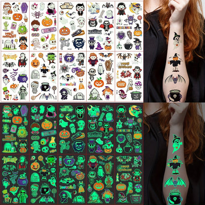 Fun Temporary Tattoos for Kids – Glow-in-the-Dark Body Stickers