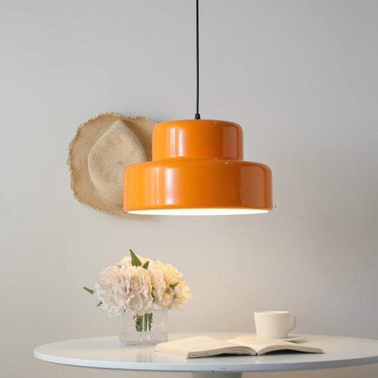 Terra CottaGlow | Decorative Italian Orange Bauhaus Pendant Lamp
