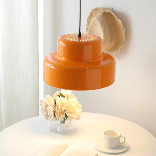Terra CottaGlow | Decorative Italian Orange Bauhaus Pendant Lamp