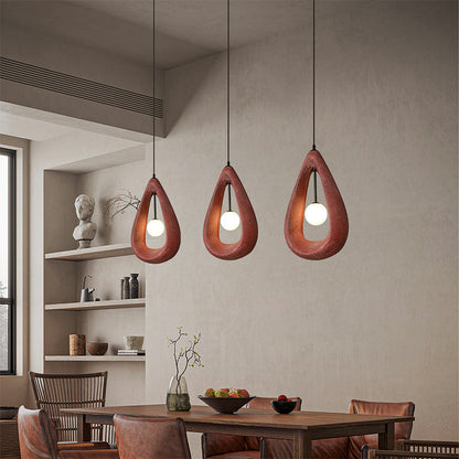 Terrance | Japandi Oval Pendant Lamp for Stylish Dining