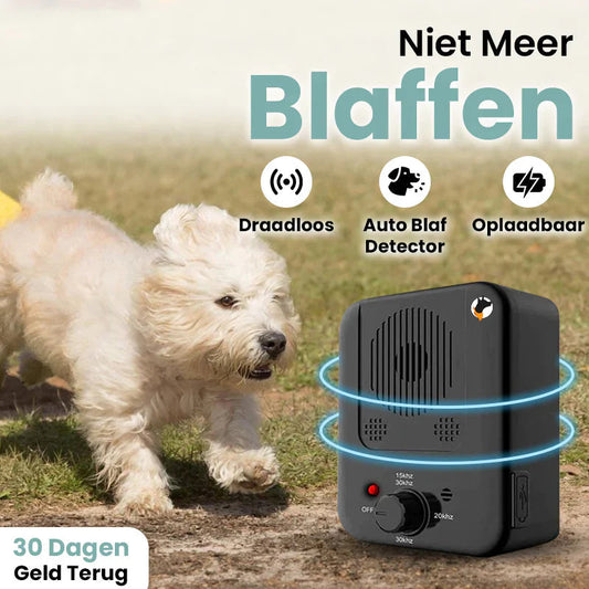 LuxeSonic Bark Control – A waterproof, ultrasonic anti-barking device with a 15-meter range.