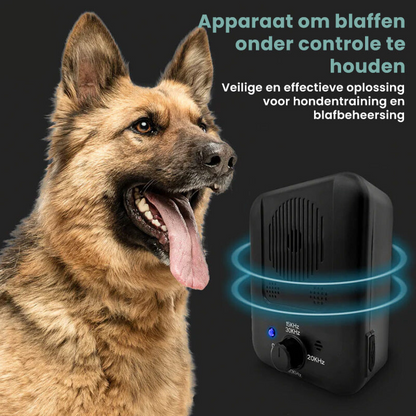 LuxeSonic Bark Control – A waterproof, ultrasonic anti-barking device with a 15-meter range.