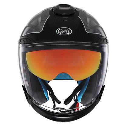 Unisex Motorcycle Helmet Lightweight ABS Dual Visor Aerodynamic Design