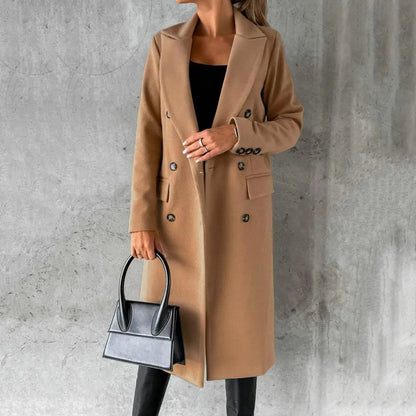 Luciana | Elegant Women's Long Trench Coat – Classic Style with Lasting Comfort