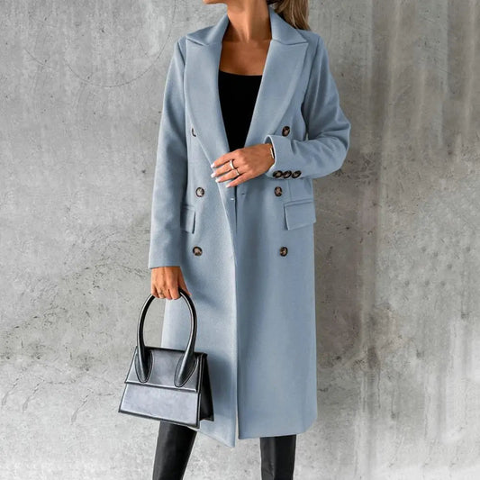 Luciana | Elegant Women's Long Trench Coat – Classic Style with Lasting Comfort