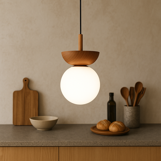 Valura | Japandi Pendant Lamp with Natural Minimalist Design
