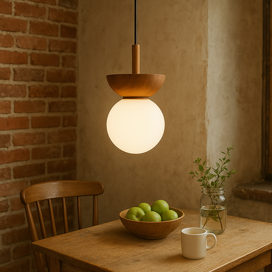 Valura | Japandi Pendant Lamp with Natural Minimalist Design