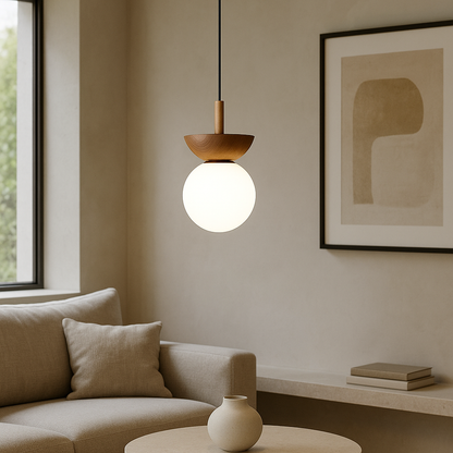 Valura | Japandi Pendant Lamp with Natural Minimalist Design