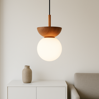 Valura | Japandi Pendant Lamp with Natural Minimalist Design