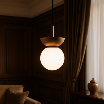 Valura | Japandi Pendant Lamp with Natural Minimalist Design