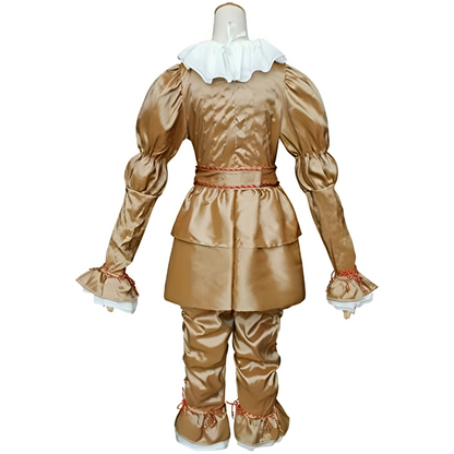 Vintage Clown Halloween Costume | Long Sleeve with Ruffle Detail