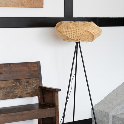 Vintra | Artistic Bamboo Accent Floor Lamp