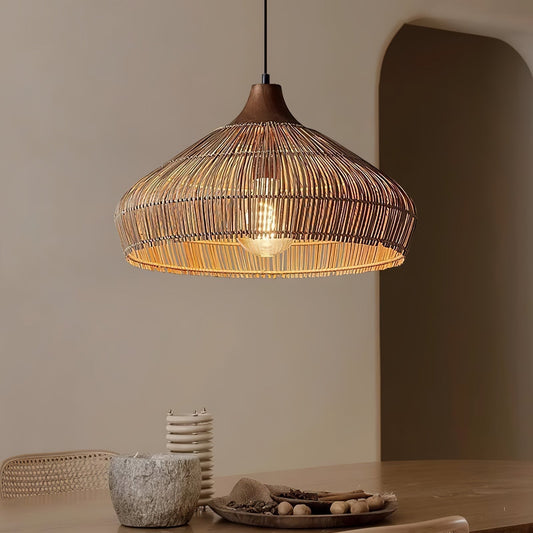 Vionel | Wicker Rattan Pendant Lamp for Vintage Interiors