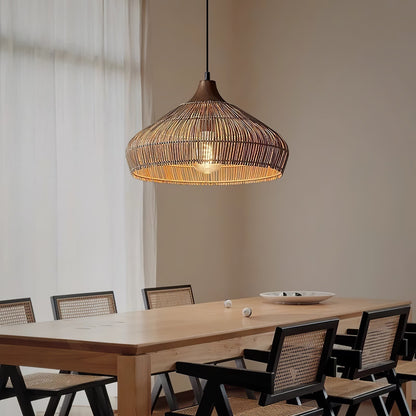 Vionel | Wicker Rattan Pendant Lamp for Vintage Interiors