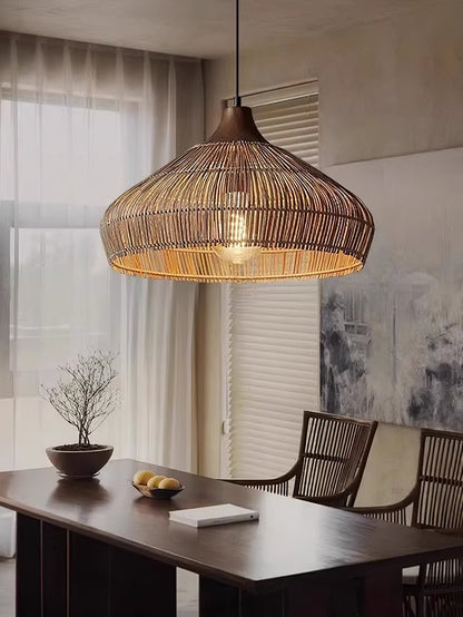 Vionel | Wicker Rattan Pendant Lamp for Vintage Interiors