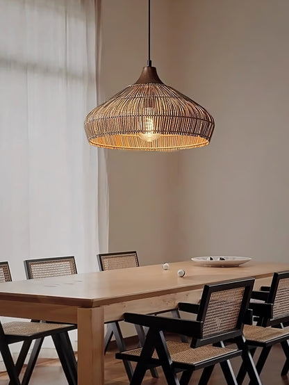 Vionel | Wicker Rattan Pendant Lamp for Vintage Interiors