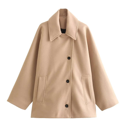 Isadora | Women's Warm Oversized Coat – Cozy Winter Style with Long Sleeves