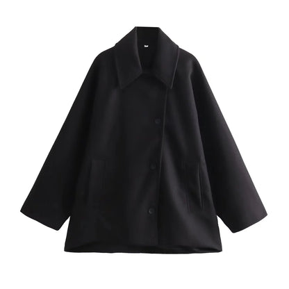 Isadora | Women's Warm Oversized Coat – Cozy Winter Style with Long Sleeves