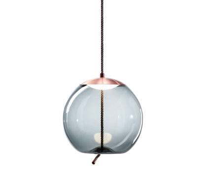 Volith | Hemp Rope Pendant Light in Rose Gold Style