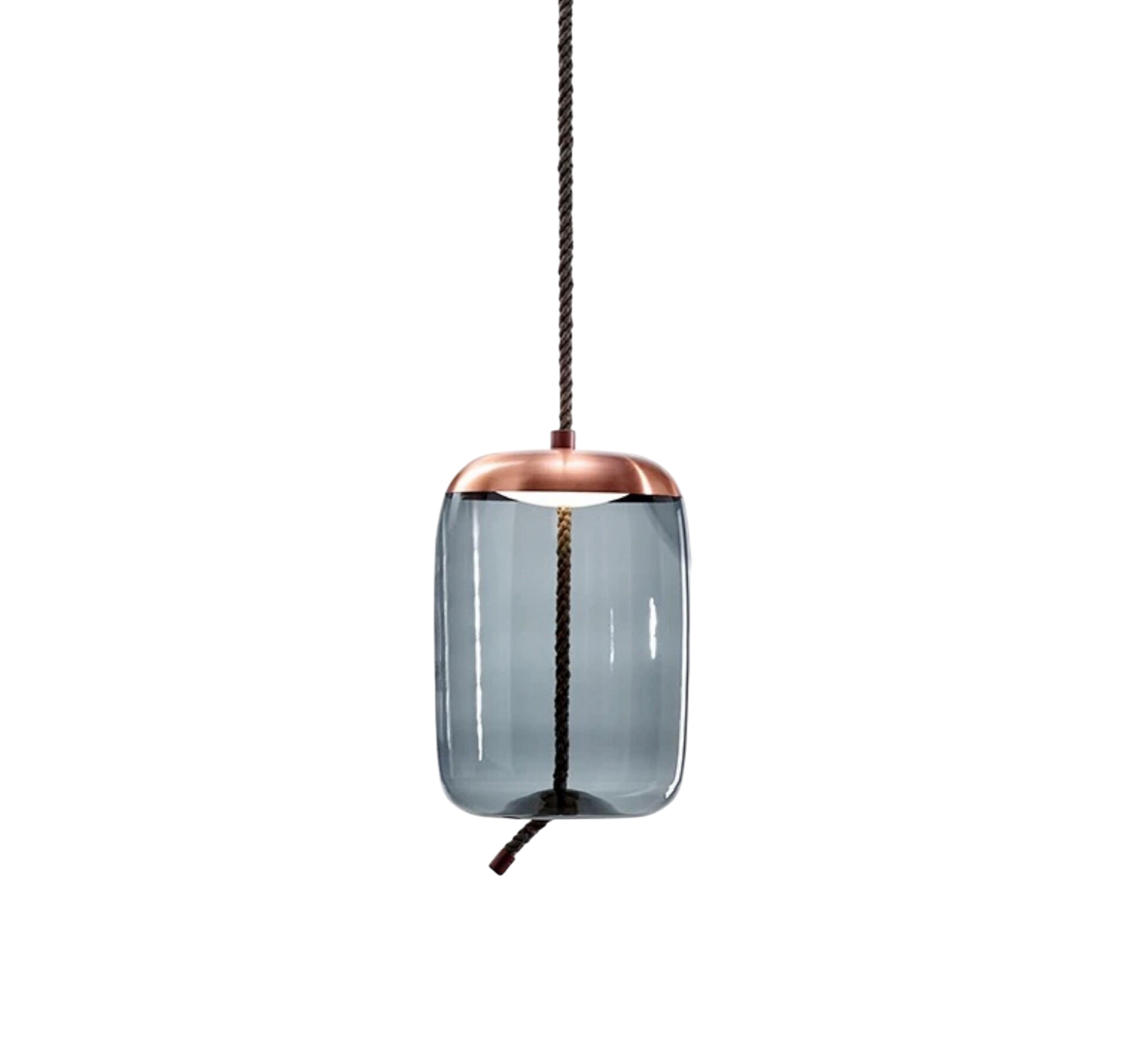 Volith | Hemp Rope Pendant Light in Rose Gold Style
