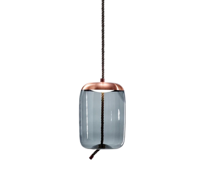 Volith | Hemp Rope Pendant Light in Rose Gold Style