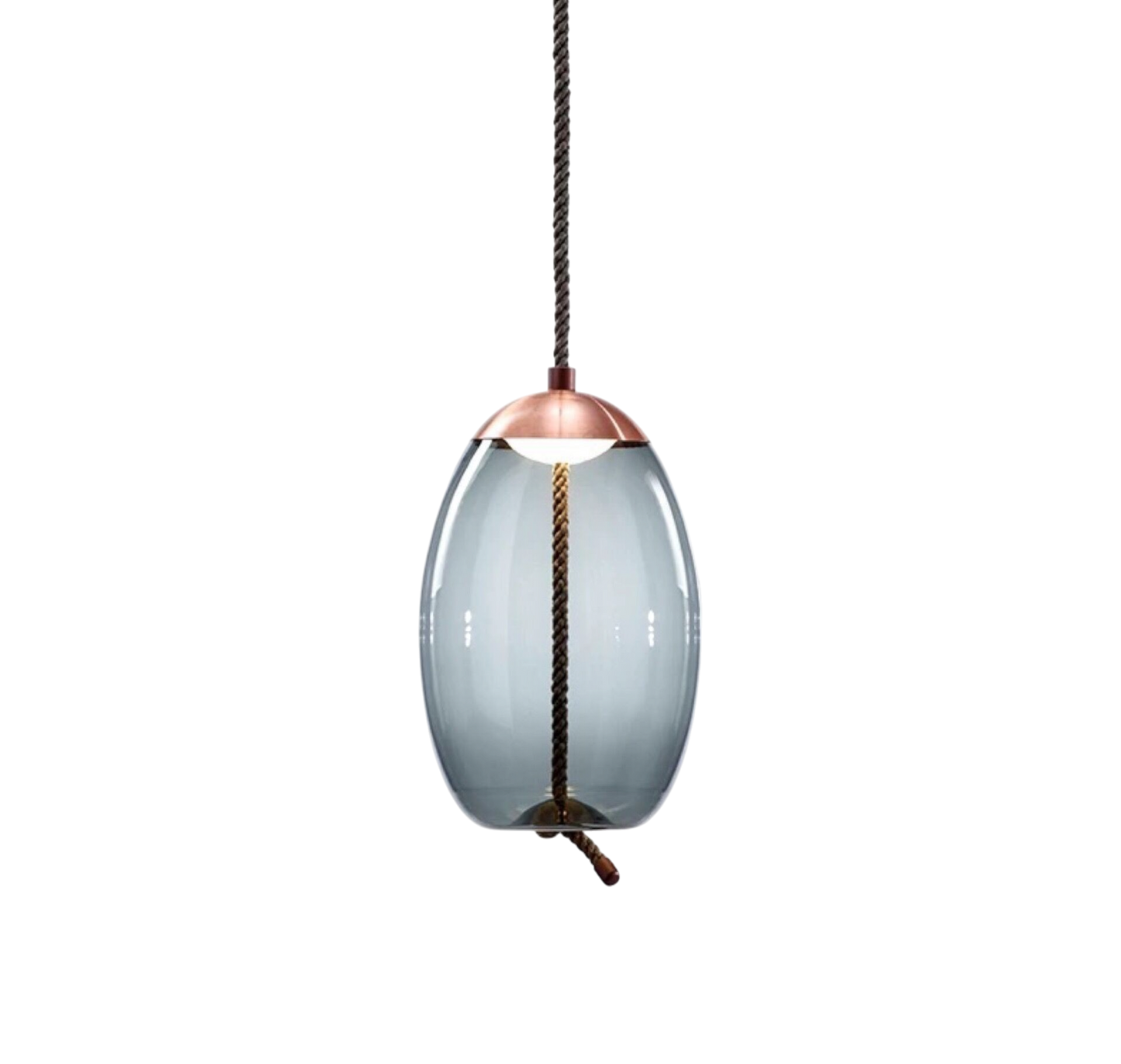 Volith | Hemp Rope Pendant Light in Rose Gold Style