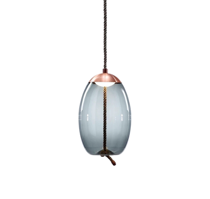 Volith | Hemp Rope Pendant Light in Rose Gold Style