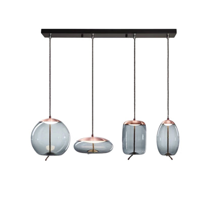 Volith | Hemp Rope Pendant Light in Rose Gold Style