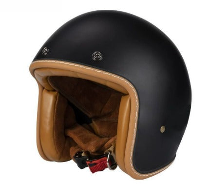 Men’s Vintage Motorcycle Helmet Low Profile DOT ECE Approved